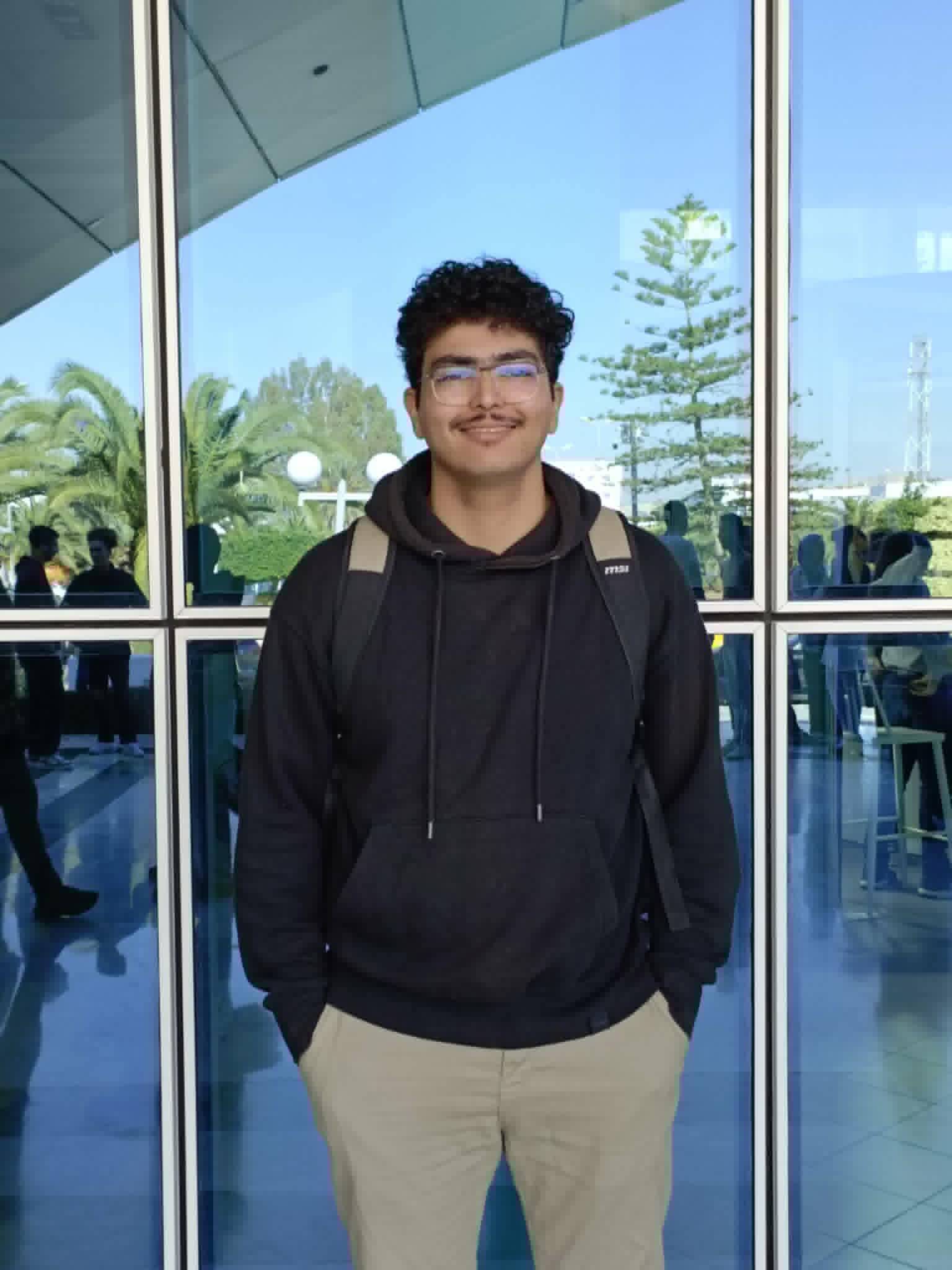 At a university campus event